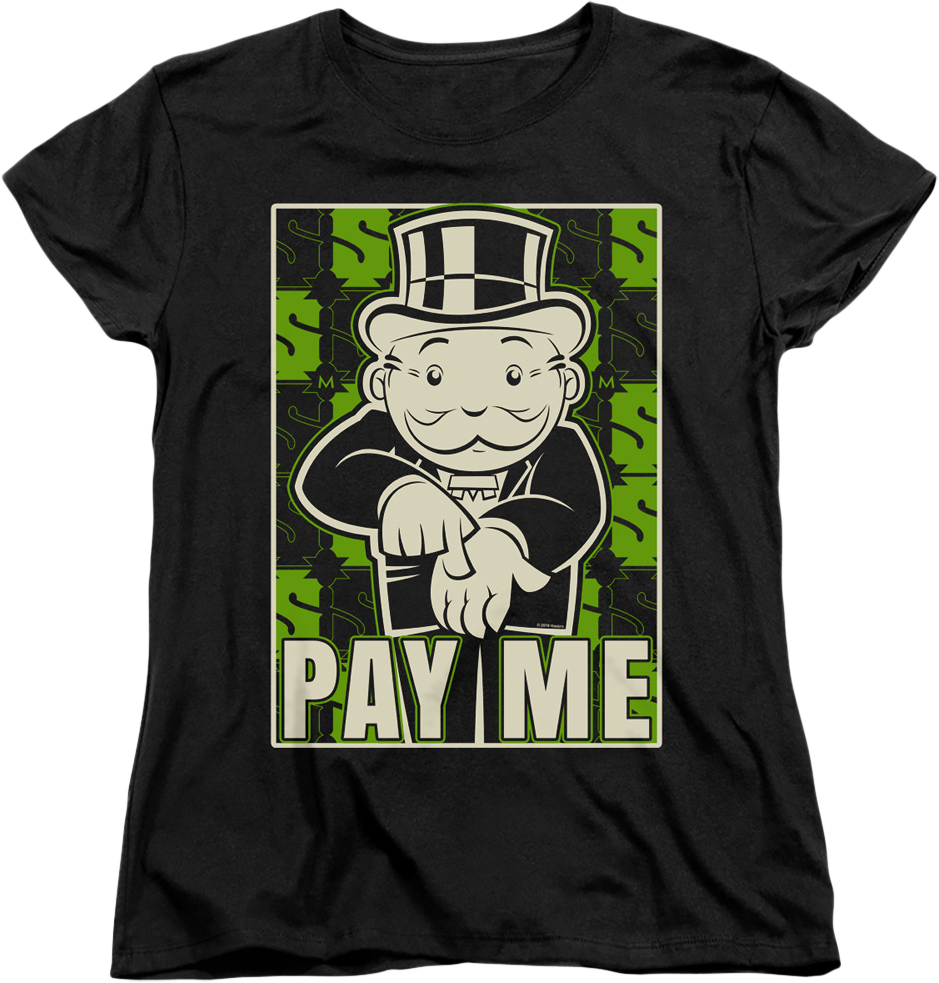 Womens Pay Me Monopoly Shirt product image 1