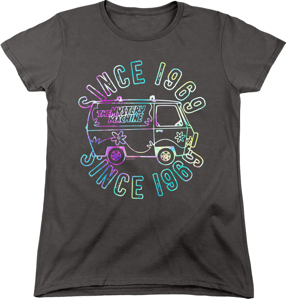 Womens Psychedelic Mystery Machine Scooby-Doo Shirt product image 1