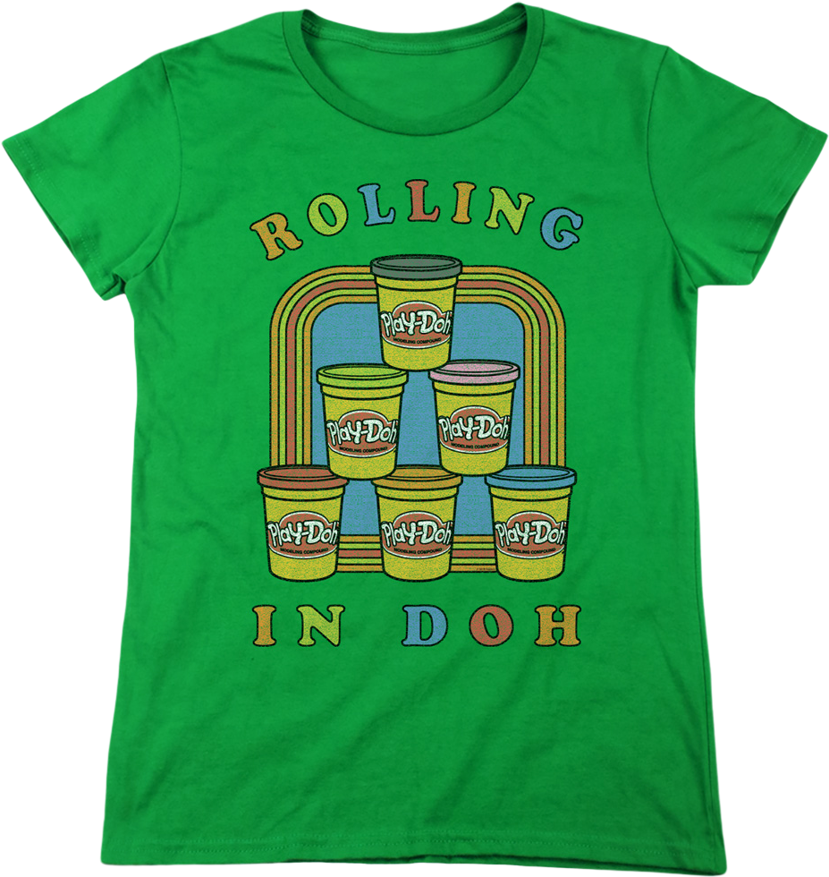 Womens Rolling In Doh Play-Doh Shirt product image 2