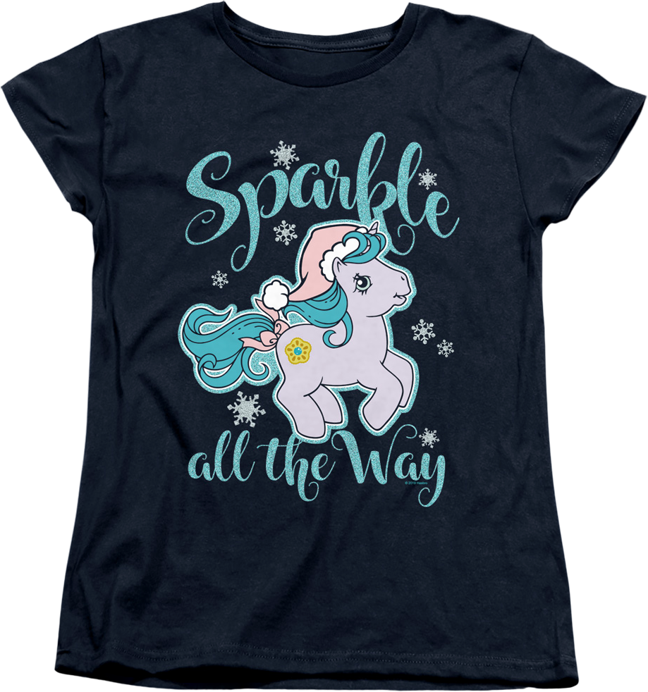 Womens Sparkle All The Way My Little Pony Shirt product image 1