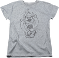 Womens Taz Sketch Looney Tunes Shirt product image 1