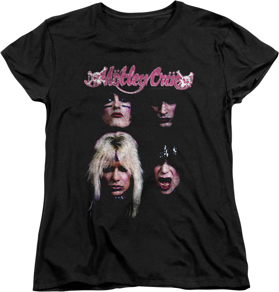 Womens The Faces Of Motley Crue Shirt product image 1