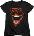 Womens The Joker Bat-Shaped Smile DC Comics Shirt product image 1