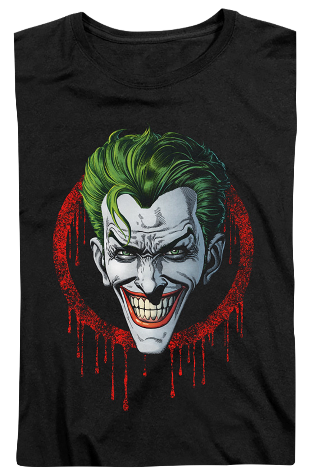 Womens The Joker Dripping Blood DC Comics Shirt product image 2