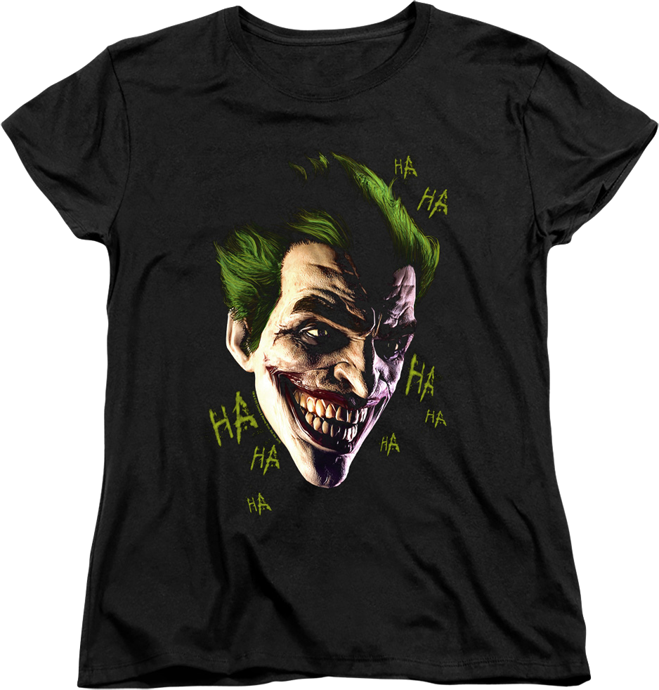Womens Joker Laughing Clown Prince of Crime DC Comics Shirt product image 1