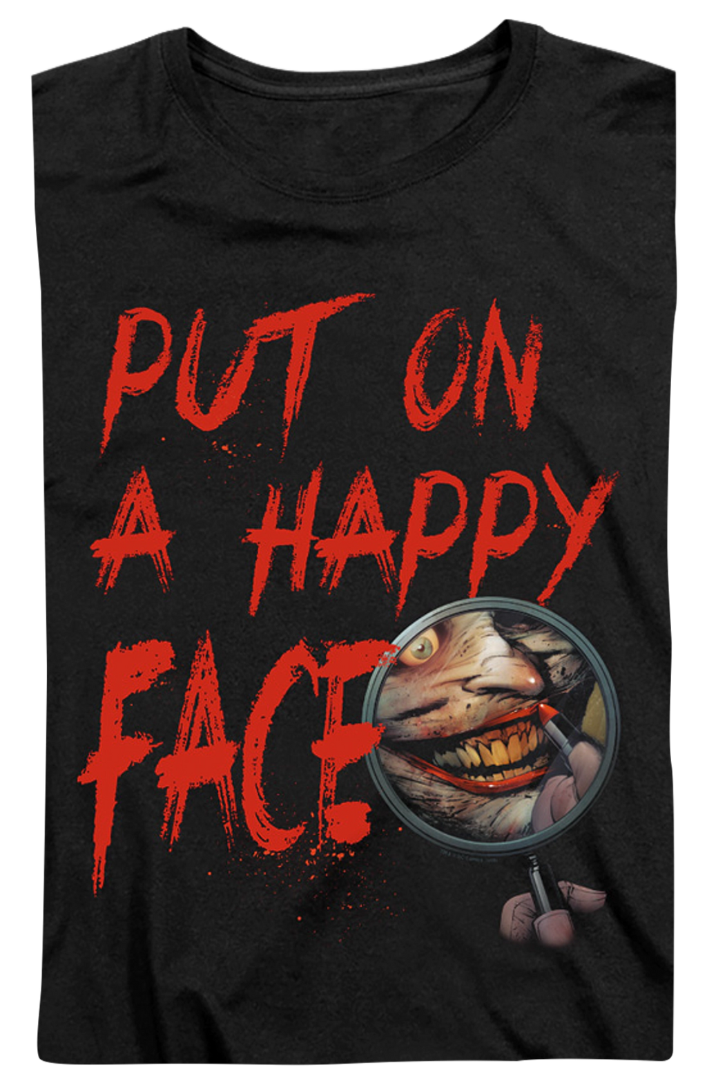 Womens The Joker Put On A Happy Face DC Comics Shirt product image 2