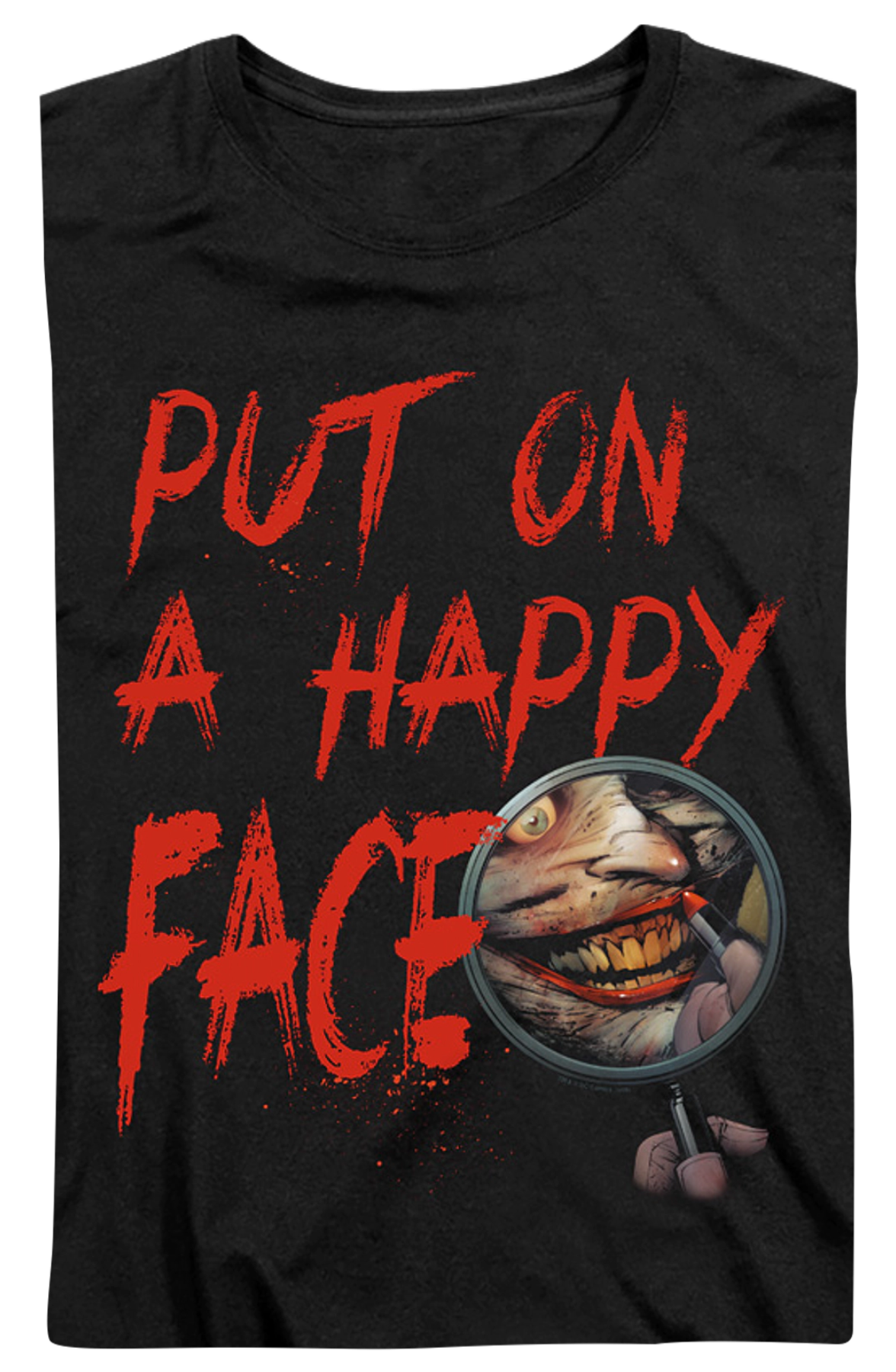 Womens The Joker Put On A Happy Face DC Comics Shirt product image 2