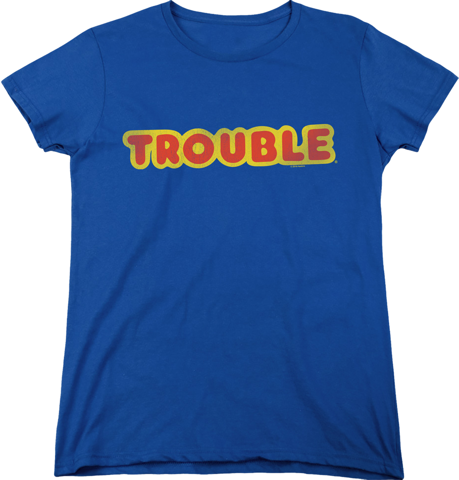 Womens Trouble Logo Hasbro Shirt product image 1
