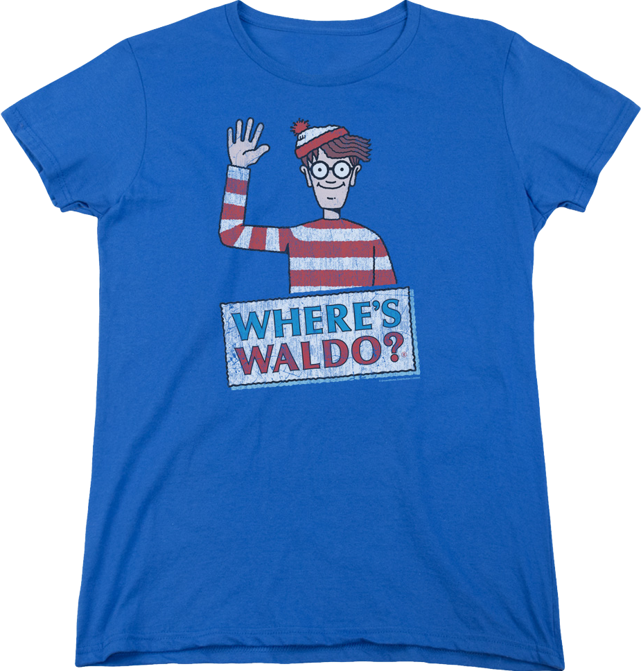 Womens Waving Where's Waldo Shirt product image 1