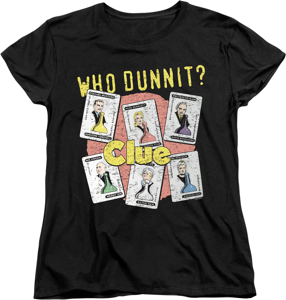 Womens Who Dunnit Clue Shirt product image 1