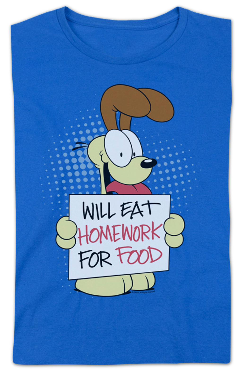 Womens Will Eat Homework Garfield Shirt product image 2