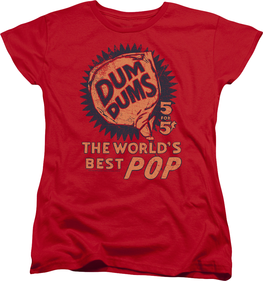 Womens World's Best Pop Dum-Dums Shirt product image 1
