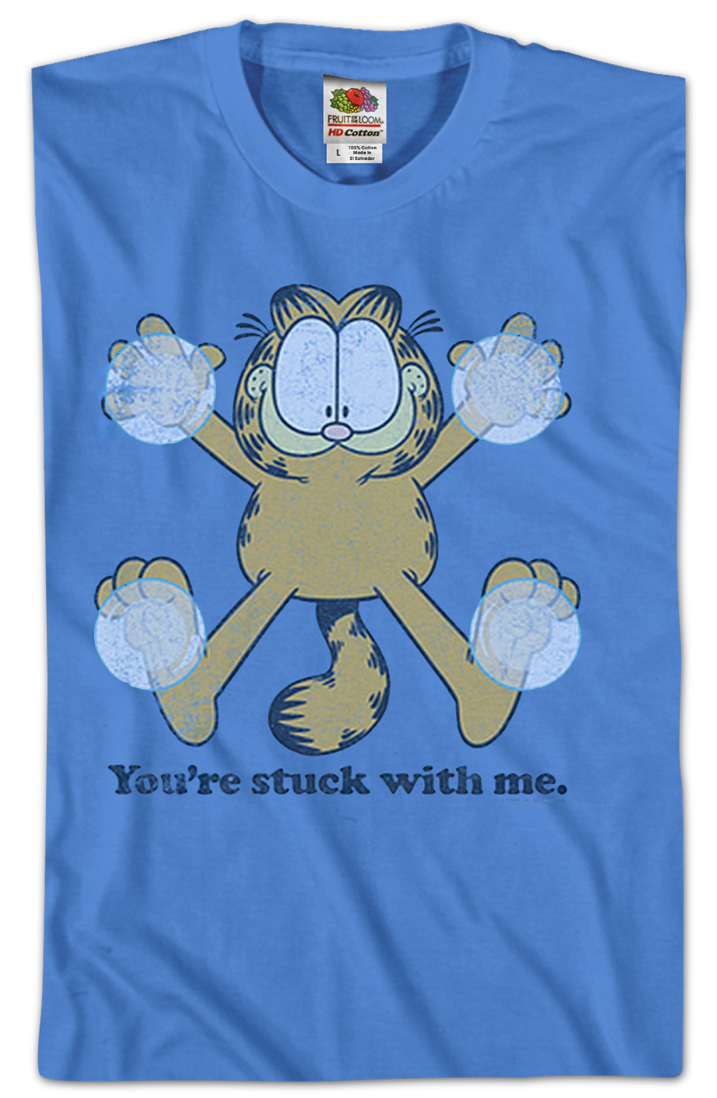 You're Stuck With Me Garfield T-Shirt product image 2