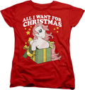 Womens All I Want For Christmas My Little Pony Shirt product image 1