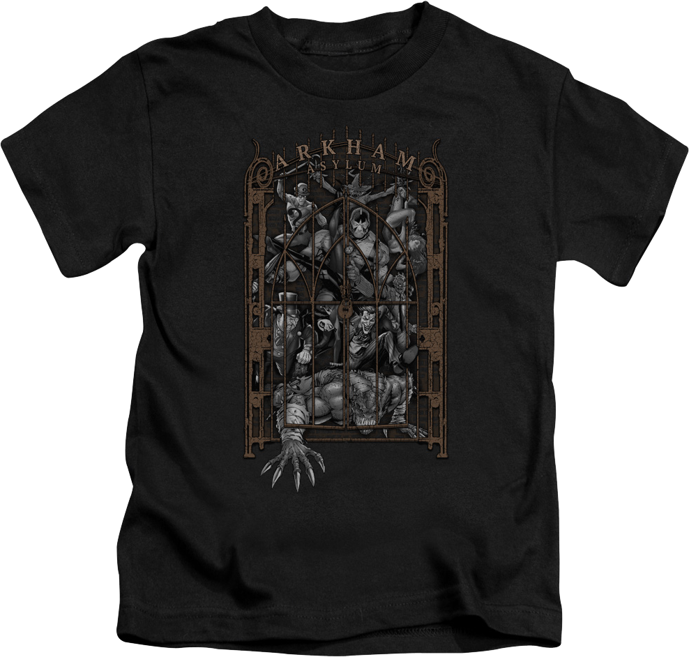 Youth Arkham Asylum Batman Shirt product image 1