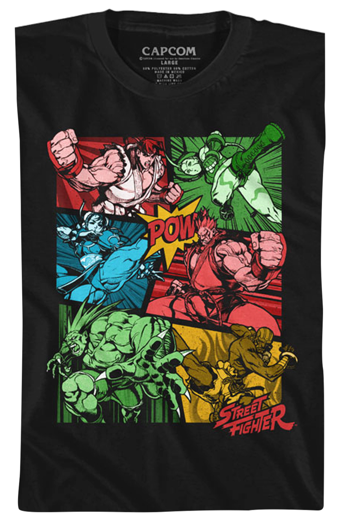 Youth Comic Book Action Street Fighter Shirt product image 2