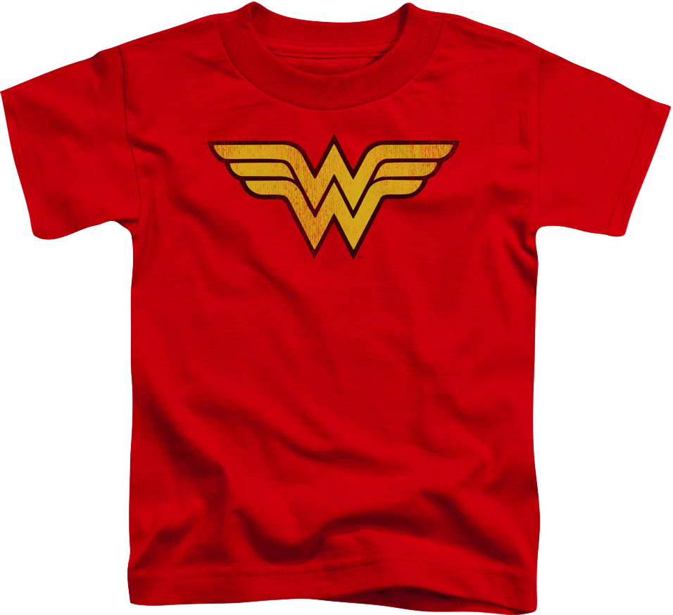 Youth Distressed Logo Wonder Woman Shirt product image 1