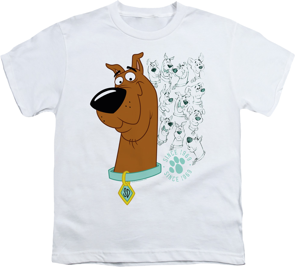 Youth Evolution Of Scooby-Doo Shirt product image 1