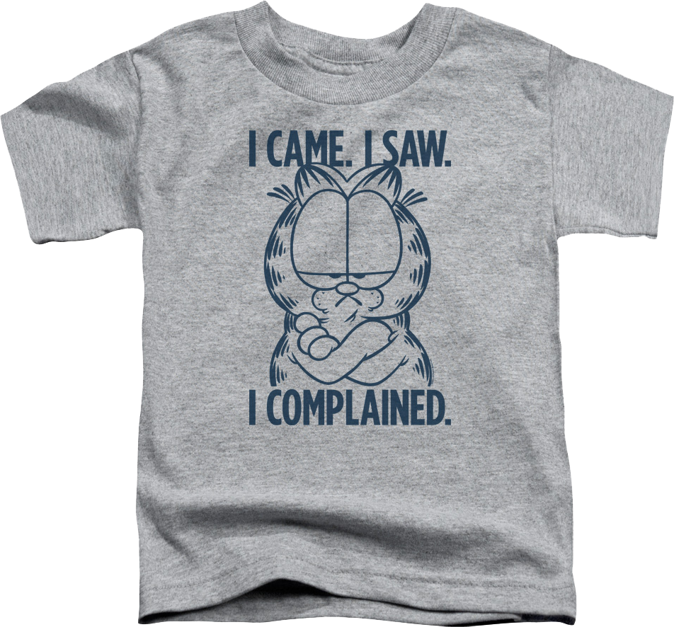 Youth I Came I Saw I Complained Garfield Shirt product image 1