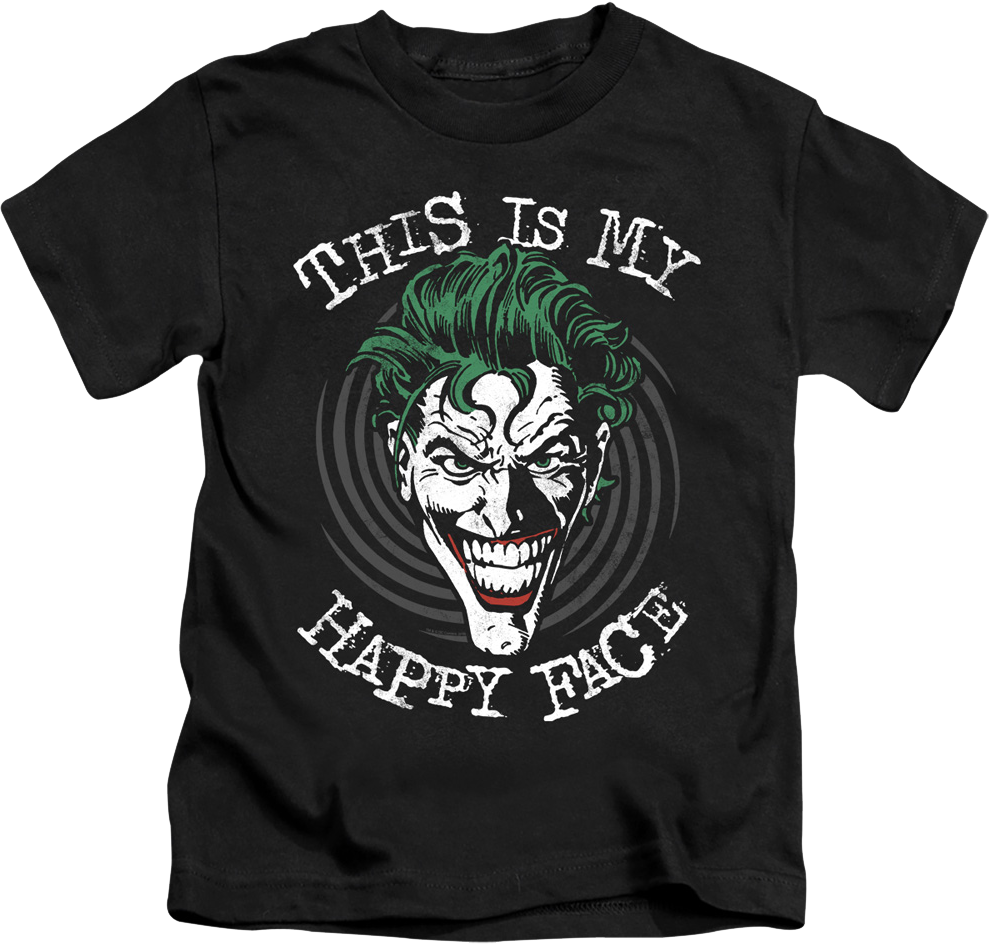 Youth Joker This Is My Happy Face DC Comics Shirt product image 1