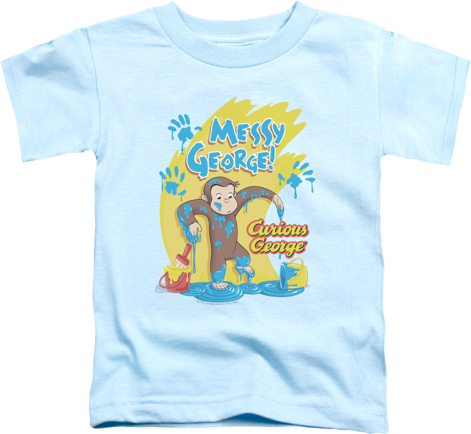 Youth Messy Curious George Shirt product image 1