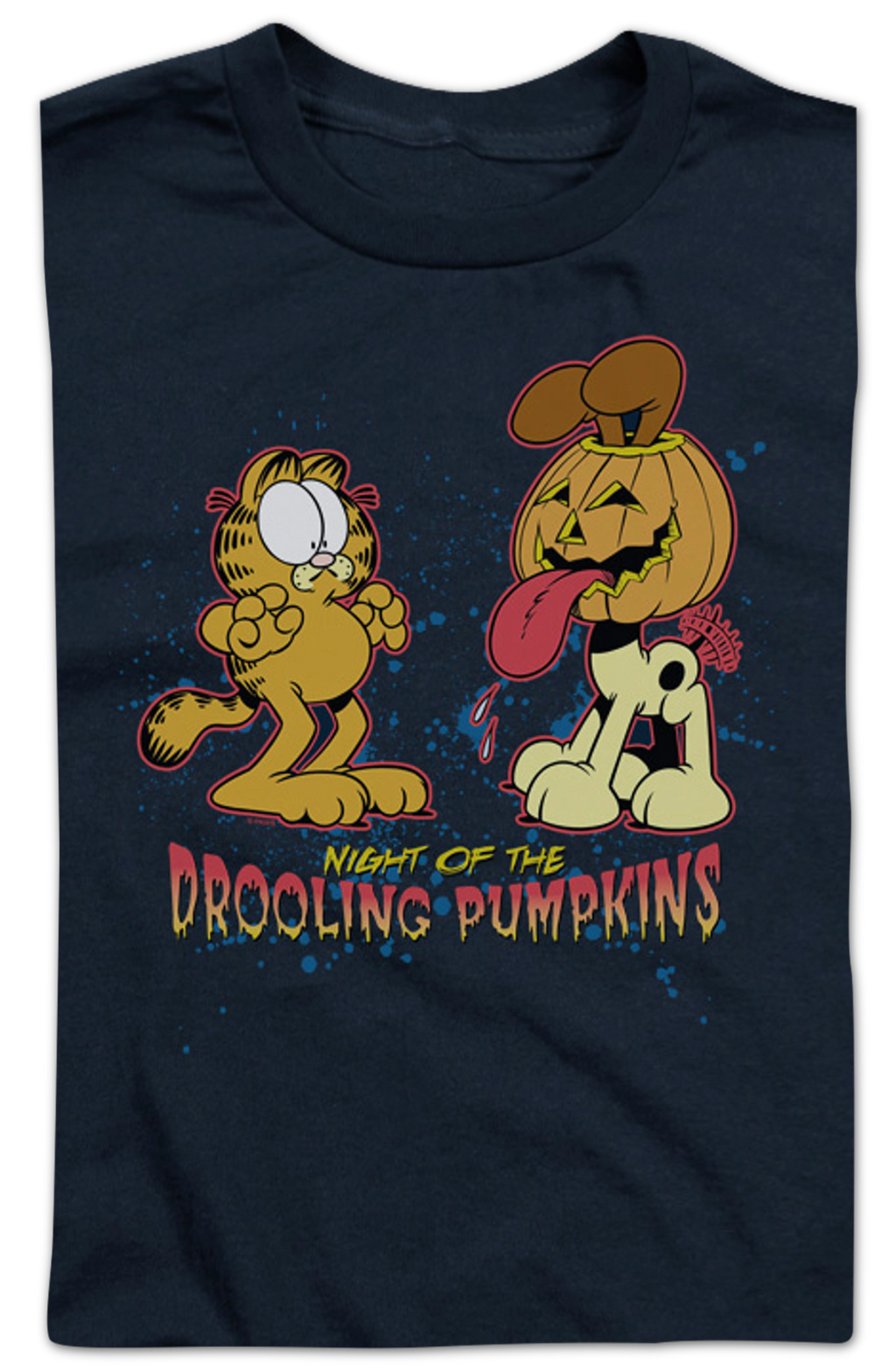 Youth Night Of The Drooling Pumpkins Garfield Shirt product image 2