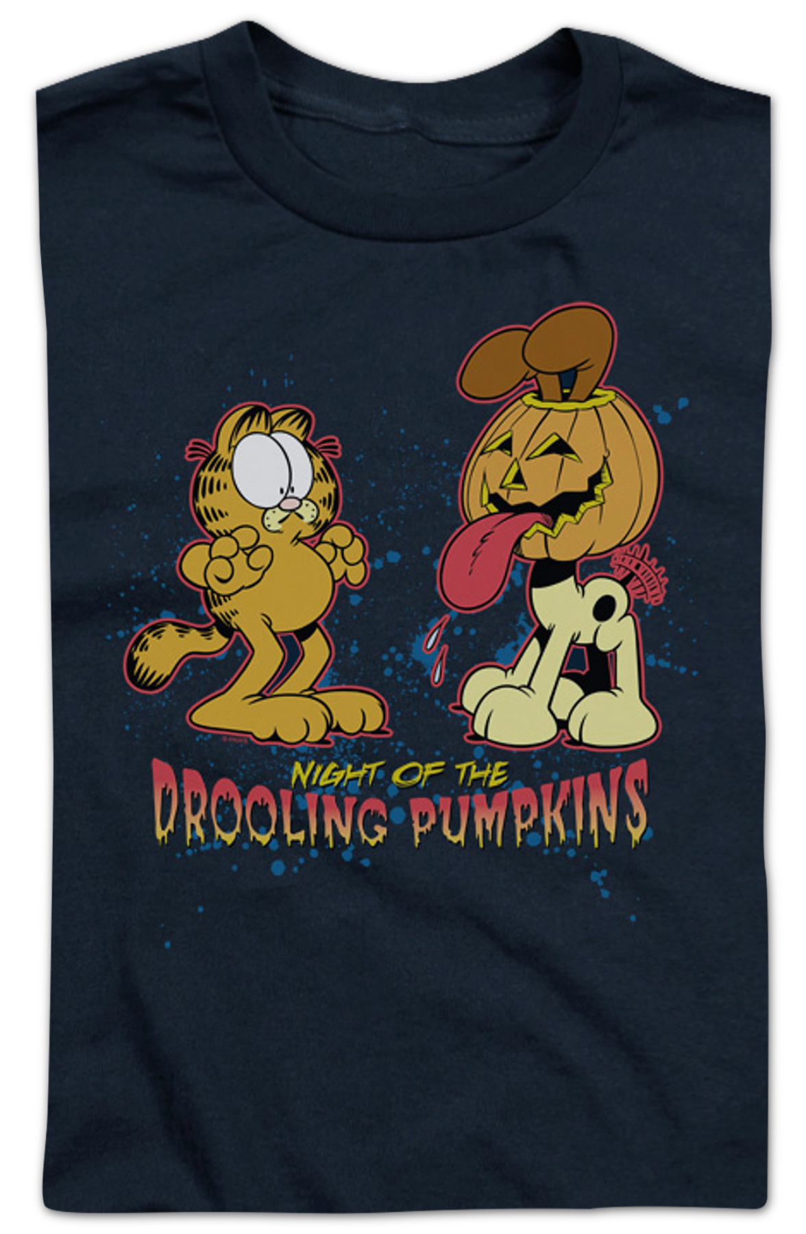 Youth Night Of The Drooling Pumpkins Garfield Shirt product image 2