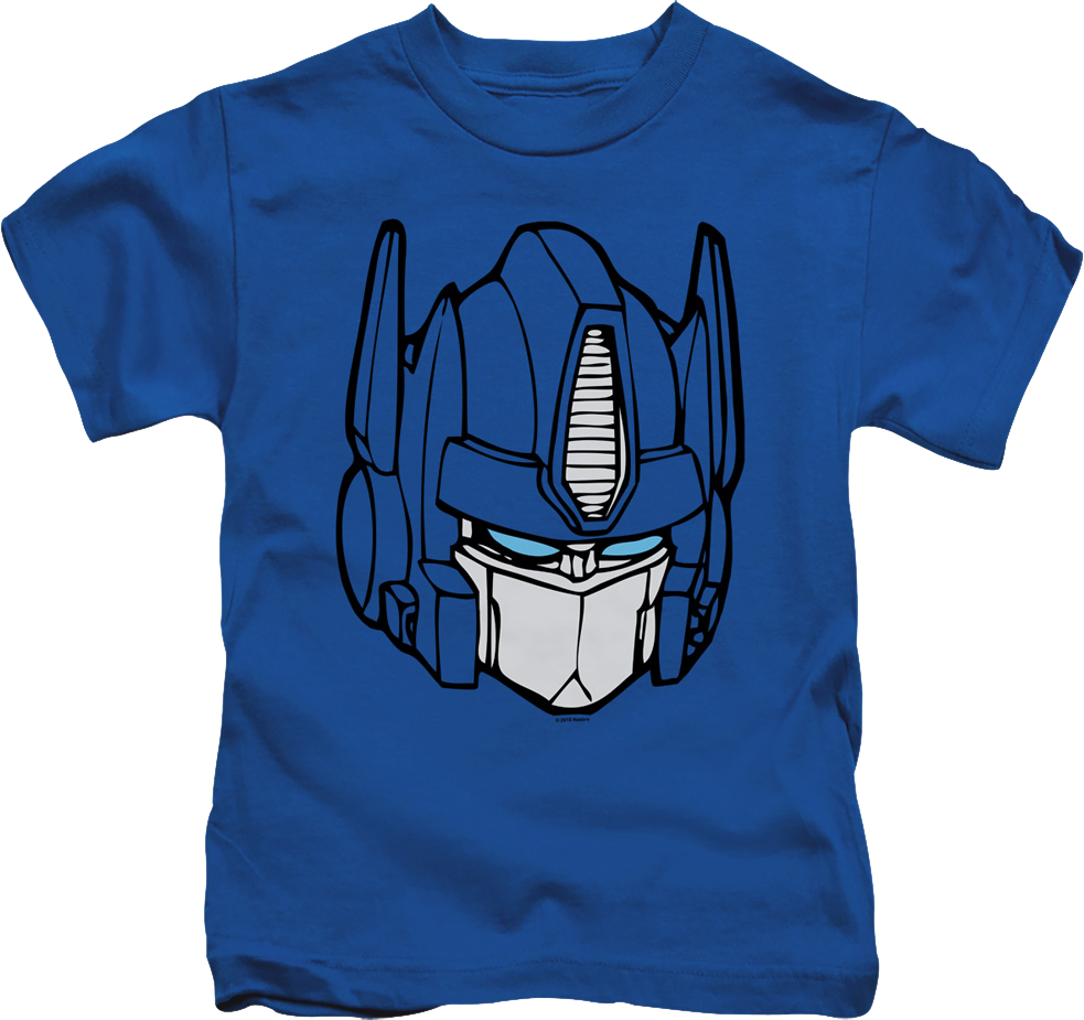 Youth Optimus Prime Head Shot Transformers Shirt product image 1