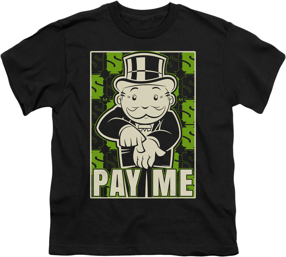Youth Pay Me Monopoly Shirt product image 1
