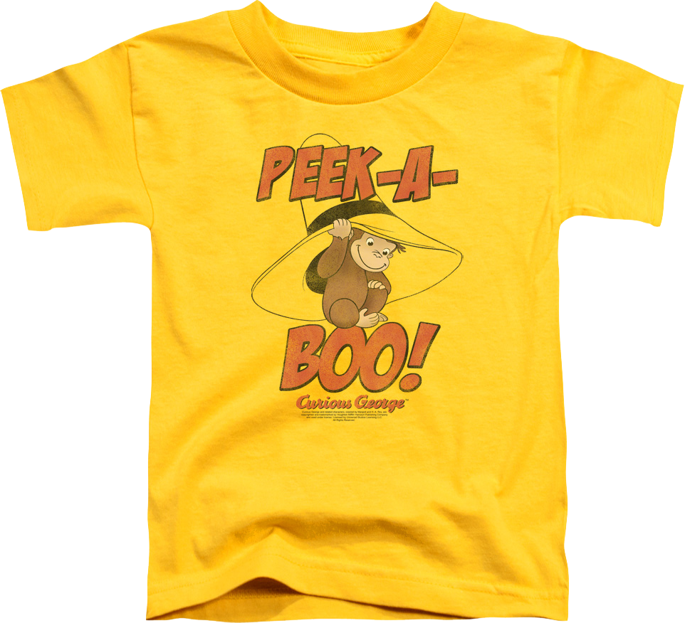 Youth Peek-A-Boo Curious George Shirt product image 1