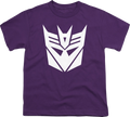 Youth Purple Decepticons Logo Transformers Shirt product image 1