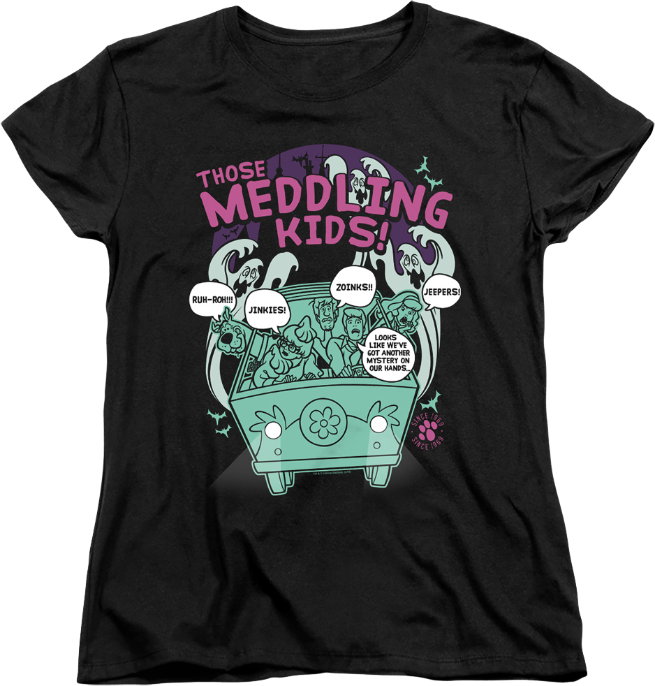 Womens Those Meddling Kids Scooby-Doo Shirt product image 1