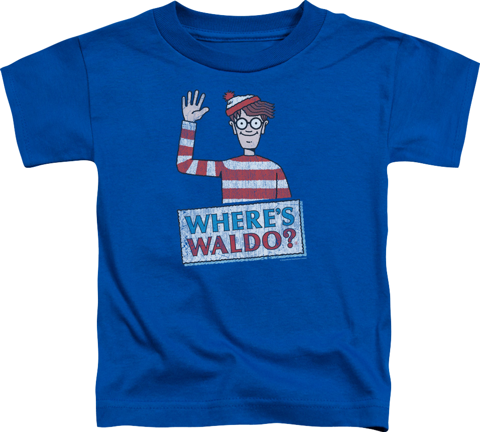 Youth Waving Where's Waldo Shirt product image 1