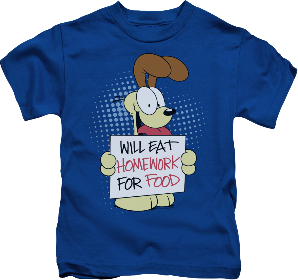 Youth Will Eat Homework Garfield Shirt product image 1