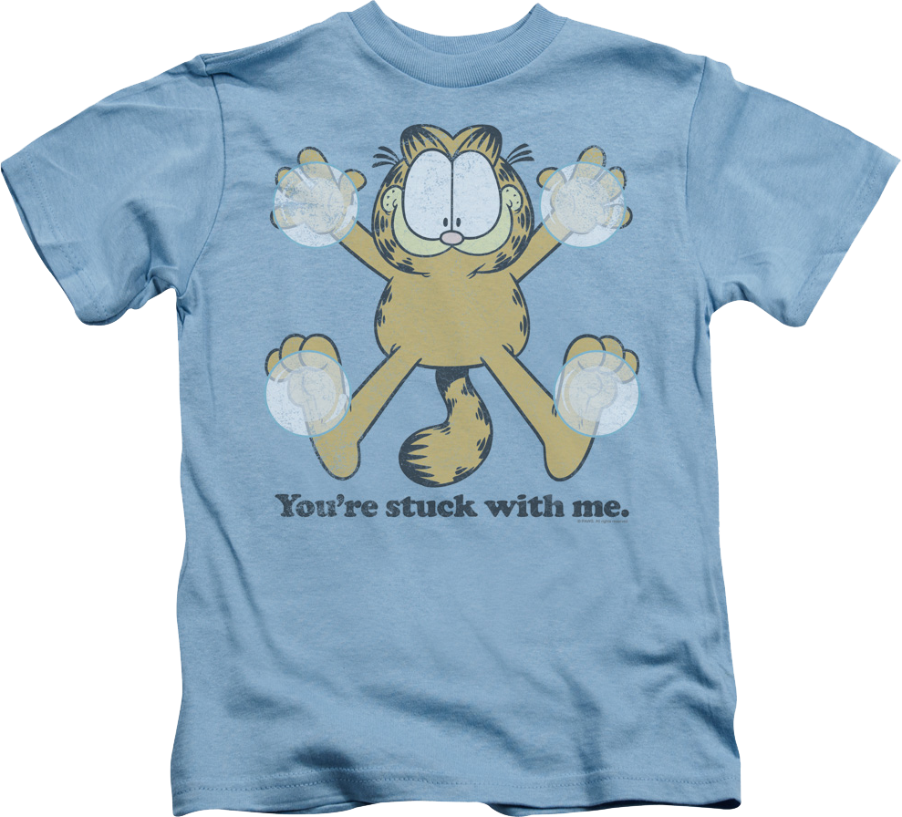 Youth You're Stuck With Me Garfield Shirt product image 1