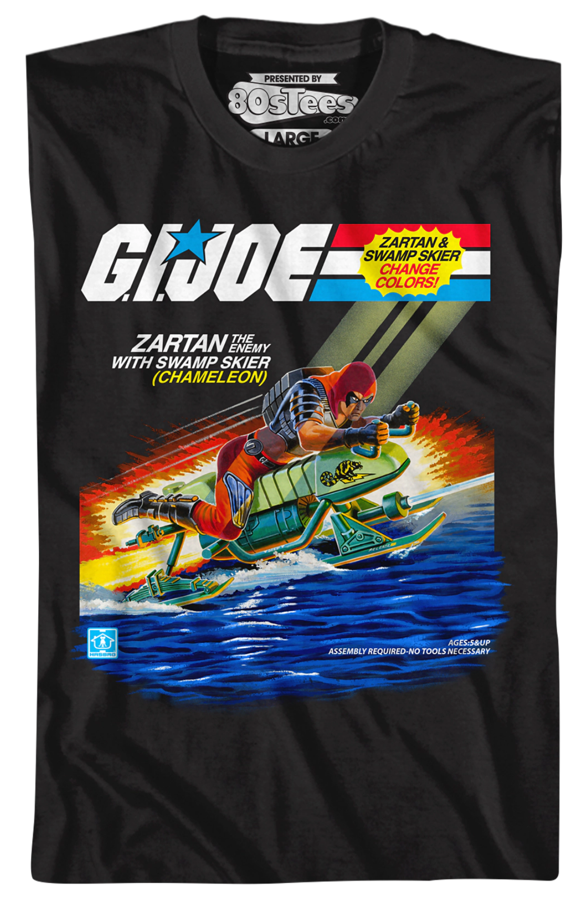Zartan With Chameleon Swamp Skier GI Joe T-Shirt product image 2