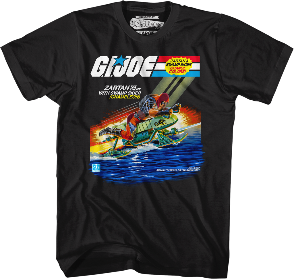 Zartan With Chameleon Swamp Skier GI Joe T-Shirt product image 1
